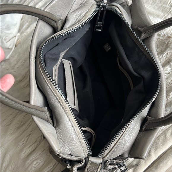 Botkier Handbags - Botkier Pebbled Leather Top-Handle Tote in Light Gray